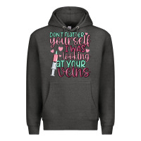 Charcoal Heather don't flatter yourself i was looking at your veins Premium Hoodie - MaliasSmallBusiness