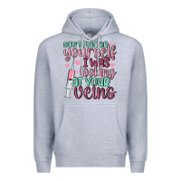 Heather Grey don't flatter yourself i was looking at your veins Premium Hoodie - MaliasSmallBusiness