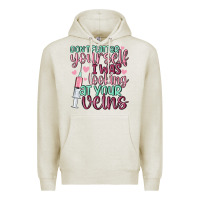 Oatmeal Heather don't flatter yourself i was looking at your veins Premium Hoodie - MaliasSmallBusiness