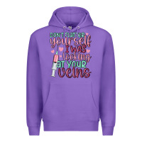 Purple don't flatter yourself i was looking at your veins Premium Hoodie - MaliasSmallBusiness