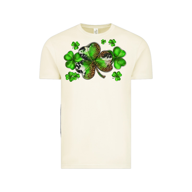 St. Patricks Day Shamrocks Vintage Tee by BarkalooDesign | Teevron