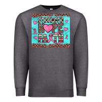 Charcoal Heather strength hope faith Premium Sweatshirt - JahusDesignShop