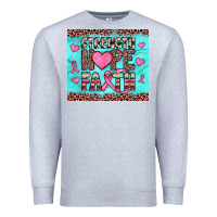 Heather Grey strength hope faith Premium Sweatshirt - JahusDesignShop