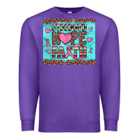 Purple strength hope faith Premium Sweatshirt - JahusDesignShop