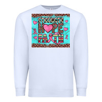 White strength hope faith Premium Sweatshirt - JahusDesignShop