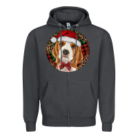 Smoke beagle christmas ornament Zipper Hoodie - RanaPortraitStore
