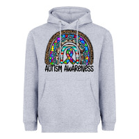 Heather Grey autism awareness Heavyweight Hoodie - CowhideDigitalArt