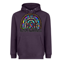 Plum autism awareness Heavyweight Hoodie - CowhideDigitalArt