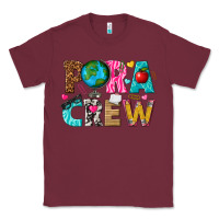 Burgundy para crew Classic Tee - texasbilliewilder