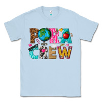 Dusty Blue para crew Classic Tee - texasbilliewilder