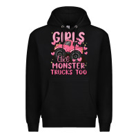 Black girls like monster trucks too Premium Hoodie - MaliasSmallBusiness