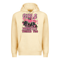 Pina Colada girls like monster trucks too Premium Hoodie - MaliasSmallBusiness