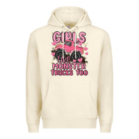 Sandshell girls like monster trucks too Premium Hoodie - MaliasSmallBusiness
