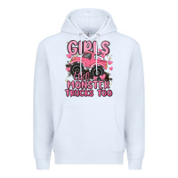White girls like monster trucks too Premium Hoodie - MaliasSmallBusiness