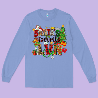 Santa's Favorite Lvn Long Sleeve Tee Designed By Zillion Design Studio