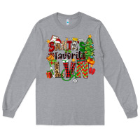 Heather Grey santa's favorite lvn Long Sleeve Tee - Zillion Design Studio