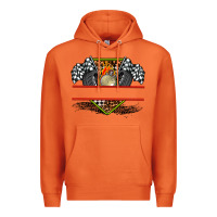 Carrot race flag and race equipment Premium Hoodie - AdoDesignShop