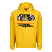 Lemon race flag and race equipment Premium Hoodie - AdoDesignShop