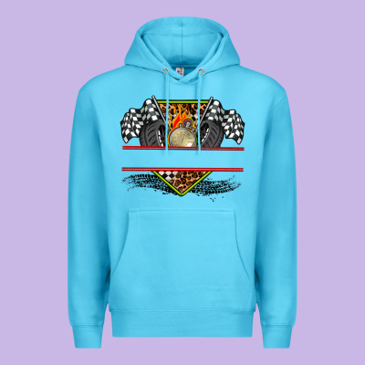 Race Flag And Race Equipment Premium Hoodie Designed By Adodesignshop