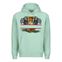 Seafoam race flag and race equipment Premium Hoodie - AdoDesignShop