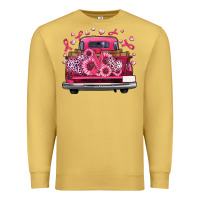 Antique Gold breast cancer farm truck Premium Sweatshirt - Artiststas