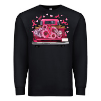 Black breast cancer farm truck Premium Sweatshirt - Artiststas