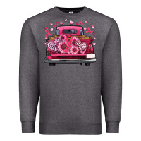 Charcoal Heather breast cancer farm truck Premium Sweatshirt - Artiststas