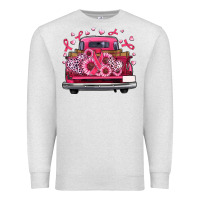 Oatmeal Heather breast cancer farm truck Premium Sweatshirt - Artiststas
