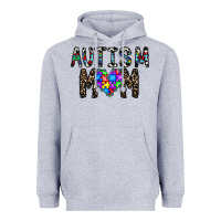 Heather Grey autism mom Heavyweight Hoodie - CowhideDigitalArt