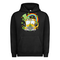 Pigment Black st. patrick's day school bus Urban Hoodie - MaliasSmallBusiness