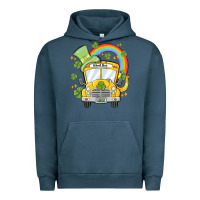Pigment Midnight Navy st. patrick's day school bus Urban Hoodie - MaliasSmallBusiness
