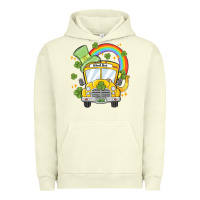 Pigment Pistachio st. patrick's day school bus Urban Hoodie - MaliasSmallBusiness