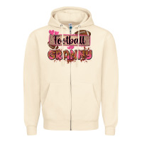 Sandshell football granny with leopard Zipper Hoodie - Zillion Design Studio