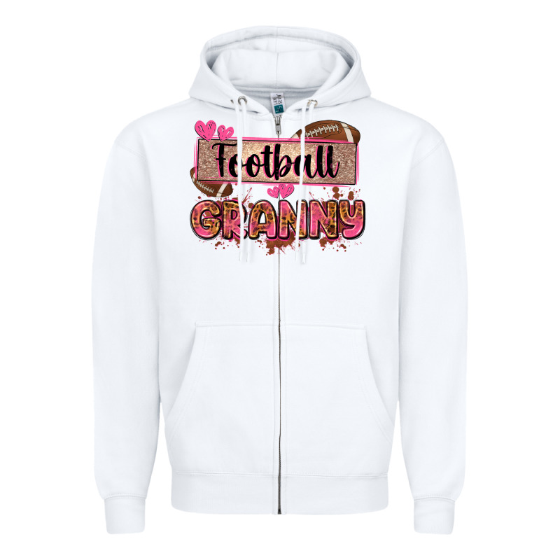 Football Granny With Leopard Zipper Hoodie by Zillion Design Studio | Teevron