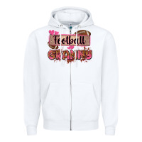 White football granny with leopard Zipper Hoodie - Zillion Design Studio