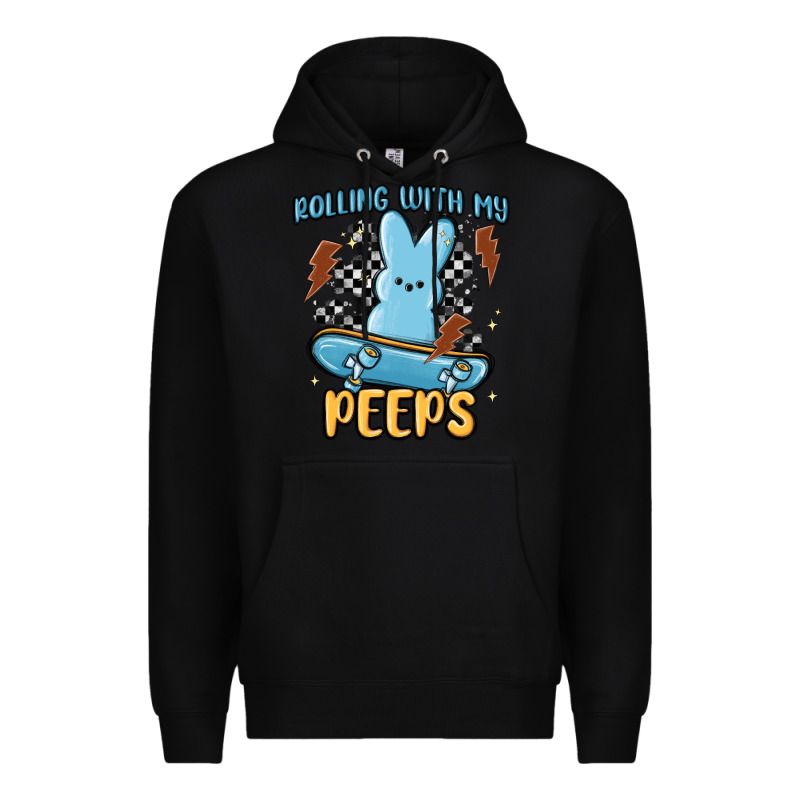 Skateboard Bunny Premium Hoodie by MaliasSmallBusiness | Teevron