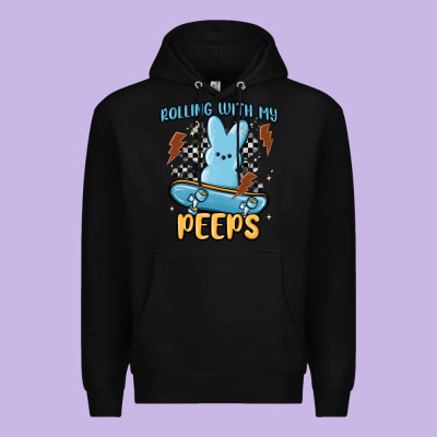 Skateboard Bunny Premium Hoodie Designed By Maliassmallbusiness