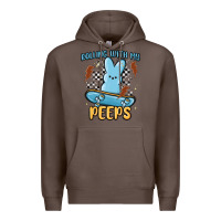 Coffee skateboard bunny Premium Hoodie - MaliasSmallBusiness