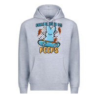 Heather Grey skateboard bunny Premium Hoodie - MaliasSmallBusiness