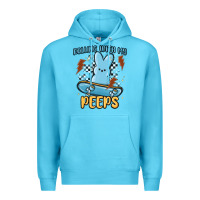 Ocean Blue skateboard bunny Premium Hoodie - MaliasSmallBusiness