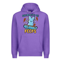 Purple skateboard bunny Premium Hoodie - MaliasSmallBusiness
