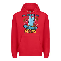 Red skateboard bunny Premium Hoodie - MaliasSmallBusiness