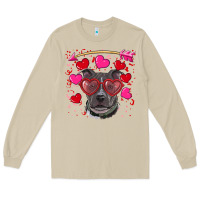 Mushroom Valentine's day  pitbull Long Sleeve Tee - RanaPortraitStore