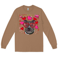 Toasted Coconut Valentine's day  pitbull Long Sleeve Tee - RanaPortraitStore
