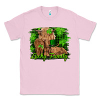 Bubblegum Pink st patrick's day lucky cow family Classic Tee - RanaPortraitStore