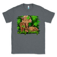 Charcoal Heather st patrick's day lucky cow family Classic Tee - RanaPortraitStore