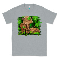 Heather Grey st patrick's day lucky cow family Classic Tee - RanaPortraitStore