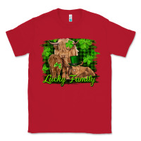 Red st patrick's day lucky cow family Classic Tee - RanaPortraitStore