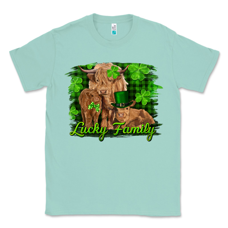 St Patrick's Day Lucky Cow Family Classic Tee by RanaPortraitStore | Teevron