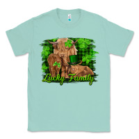 Seafoam st patrick's day lucky cow family Classic Tee - RanaPortraitStore